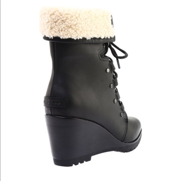 NEW size 11 Sorel After Hours Lace Shearling Boot - Picture 6 of 8